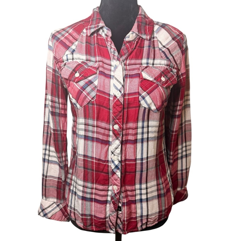 Rails | Red Plaid Double Lined Button Down Shirt … - image 1